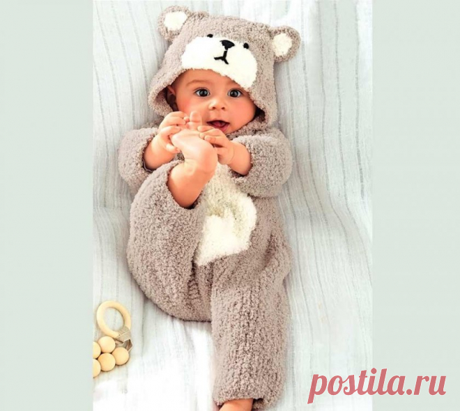 Комбинезон «Мишка» - Вязание спицами для детей