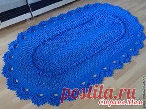 КОВРИК КРЮЧКОМ ИЗ ПОЛИЭФИРНОГО ШНУРА. - Вязание - Страна Мам