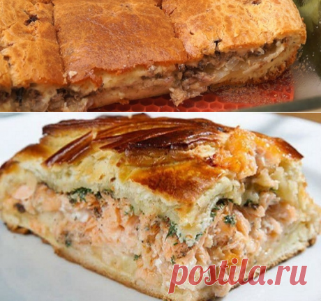 Заливной пирог с сайрой - 10 вкусных рецептов