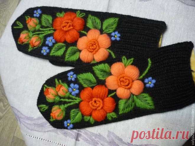 как вышить рисунок на вязаных варежках: 6 тыс изображений найдено в Яндекс.Картинках