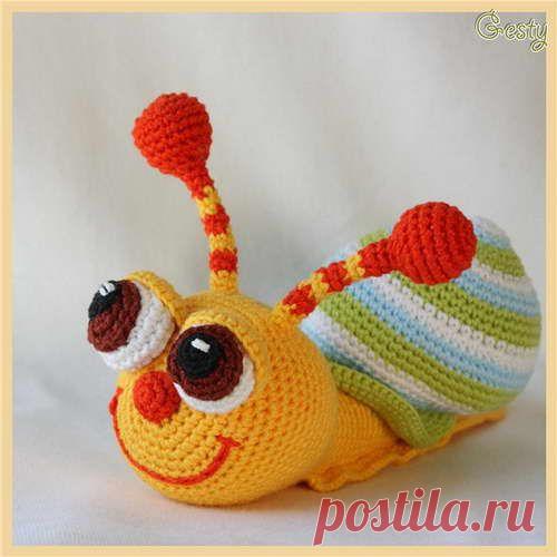 Улитка — мягкая игрушка своими руками крючком | Укрась свой мир!