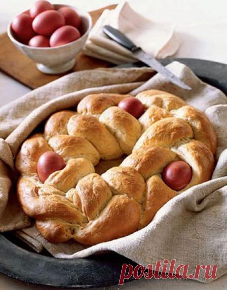 Сдобная косичка с орехами и сухофруктами - Салаты и закуски на Пасху . 1001 ЕДА вкусные рецепты с фото!