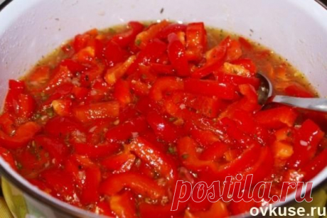 Перец в медово-чесночном маринаде - Простые рецепты Овкусе.ру