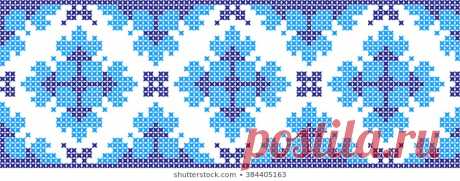 Immagine vettoriale stock 663644071 a tema Embroidered Pattern On Transparent Background (royalty free)