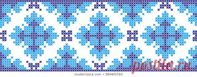 Immagine vettoriale stock 663644071 a tema Embroidered Pattern On Transparent Background (royalty free)