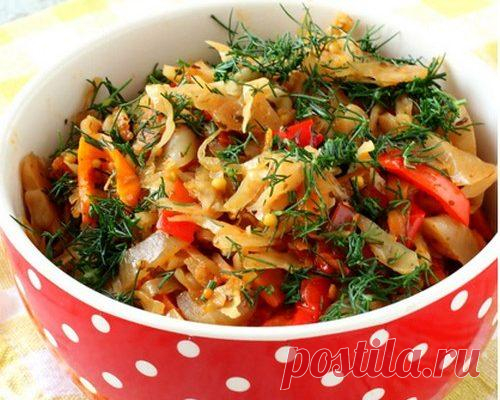 Тушёная капуста с горчицей – хороший рецепт с медом