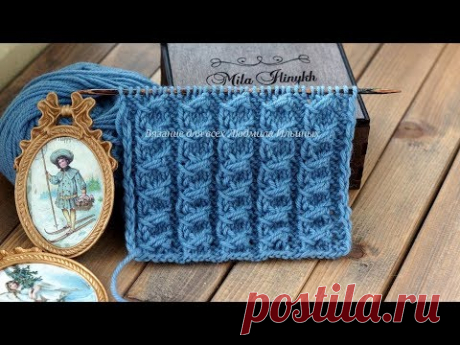 Шикарный узор спицами. Объемные рельефные дорожки. | Вязание для всех Людмила Ильиных | Яндекс Дзен