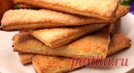 Вкусное слоистое домашнее творожное печенье - хрустите с настроением - На Кухне Если ожидаете гостей и не знаете, что же подать на стол, то наше вкусное домашнее печенье очень подойдет. Готовиться оно быстро без всяких там заморочек. Печенье из натуральных...