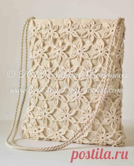 Outstanding Crochet: Free Pattern / Tutorial for Crochet Summer Tote Bag.
