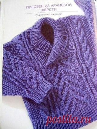 Красивый детский пуловер