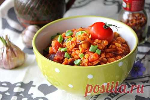 Ароматная чечевица с овощами - рецепт с пошаговыми фото / Меню недели