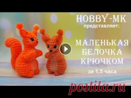 Маленькая белочка крючком за полтора часа (МК для начинающих) вы узнаете как связать белочку крючком за 1.5 часа. Белка вяжется одной деталью, хвост привязывается к фигурке по свободным петлям. Сложность мастер-к...