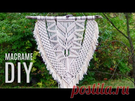 Modern Macramé Wall Hanging Tutorial by Macrame School