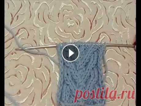УЗОР СПИЦАМИ &quot;ЕЛОЧКА&quot; Красивый узор спицами. Можно использовать для вязания повязки для головы, в качестве рисунка на полочках жилета....