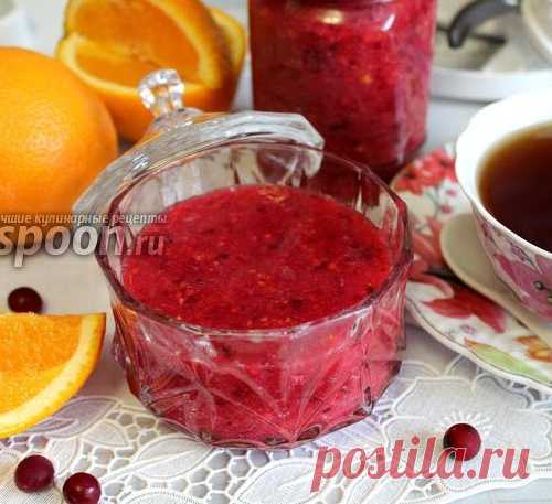 Живое варенье из апельсинов и клюквы