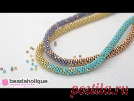 How to Make the Long Beaded Kumihimo Necklace Kit (Abridged Version)