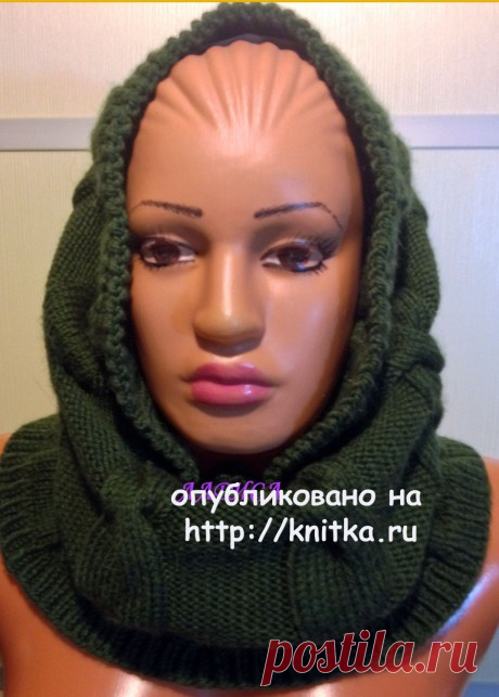 Снуд связаный спицами. Работа Ларисы Величко.,  Вязание для женщин