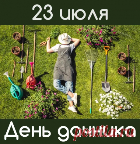 На День дачника желаю
Улыбаться, процветать,
Пусть всегда прекрасным будет
С вашей дачи урожай!