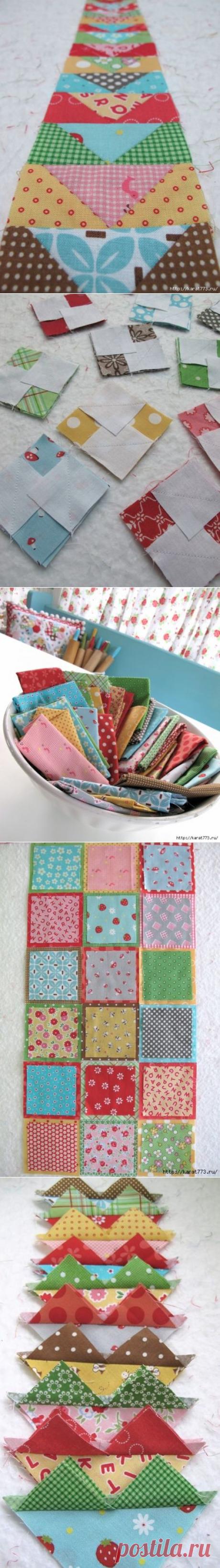 Как сшить из лоскутов блок. Мастер классы еще для Вас