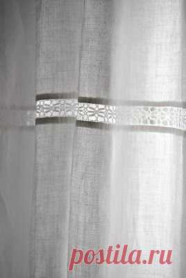 (1) Linen curtain | Blanco