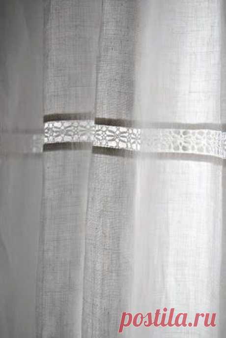 (1) Linen curtain | Blanco