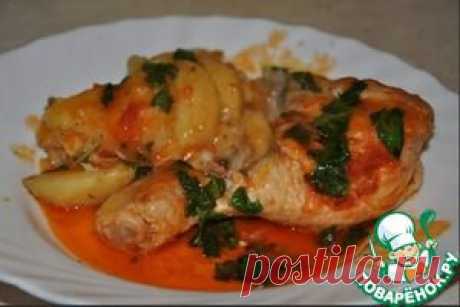 Куринные ножки с картошечкой в мультиварке - кулинарный рецепт