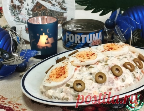 Итальянская закуска "Русский салат с тунцом" – кулинарный рецепт