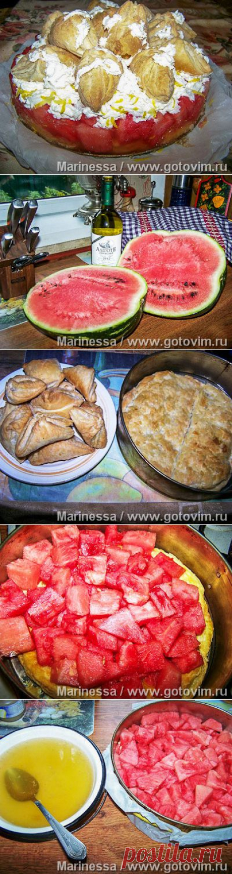 Десерт «Винный арбуз». Фото-рецепт / Готовим.РУ