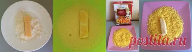 Жареный сыр в хрустящей корочке (2 вида закуски)