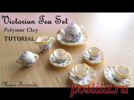 Victorian Tea Party Part 1: Tea Set / Crockery - Polymer Clay TUTORIAL