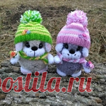 Забавных щенят свяжем к Новому году