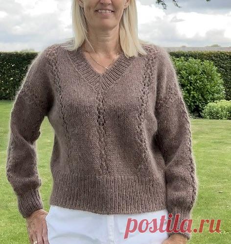 Пост на стене #вязание #спицы #пуловер