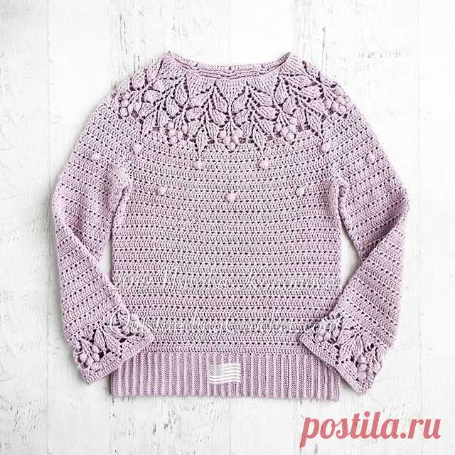 Working on this pattern right now. I eliminated a few bobbles, it was too many for my taste, but I see this sweater with bobbles all over and it will look fine. They can be done as you go or if you are like me and prefer more or less bobbles every day 🤣 then add them when the sweater is ready. I didn’t even weave in ends, just tied ends on WS, so if somebody loves my bobbles I can un-tie and give one as a gift. 🤣🤣🤣🤣
Hopefully I will be able to publish it this week 👍....