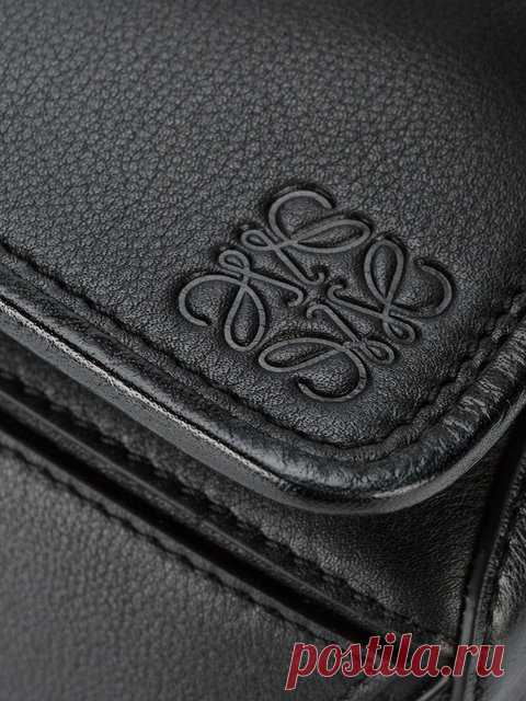 Shop Loewe small Puzzle laced shoulder bag.