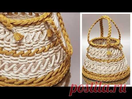DIY😍Вы тоже захотите иметь такую модную вещь. Универсальная корзинка
