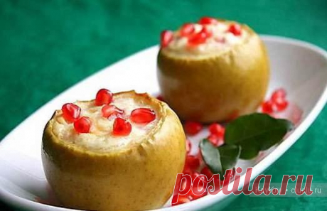Печеные яблоки с творогом, рецепт приготовления в микроволновке / Вкусные домашние рецепты приготовления десертов / КлуКлу. Рукоделие - бисероплетение, квиллинг, вышивка крестом, вязание