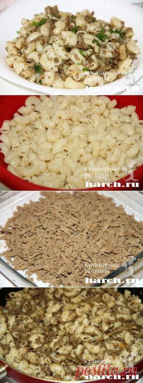 Макароны с печенью по-флотски.