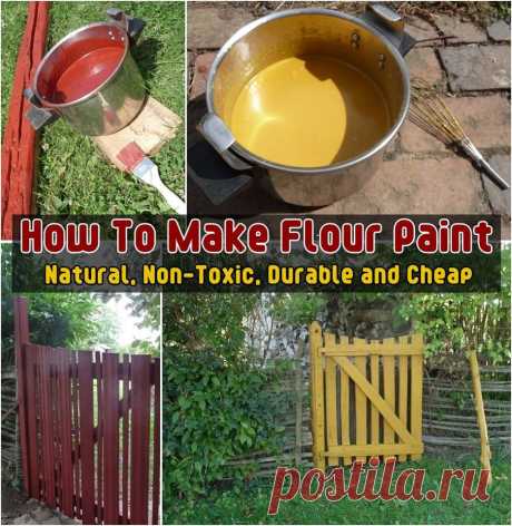 Как DIY Мука Paint (Natural нетоксичных Прочный и дешево) | www.FabArtDIY.com