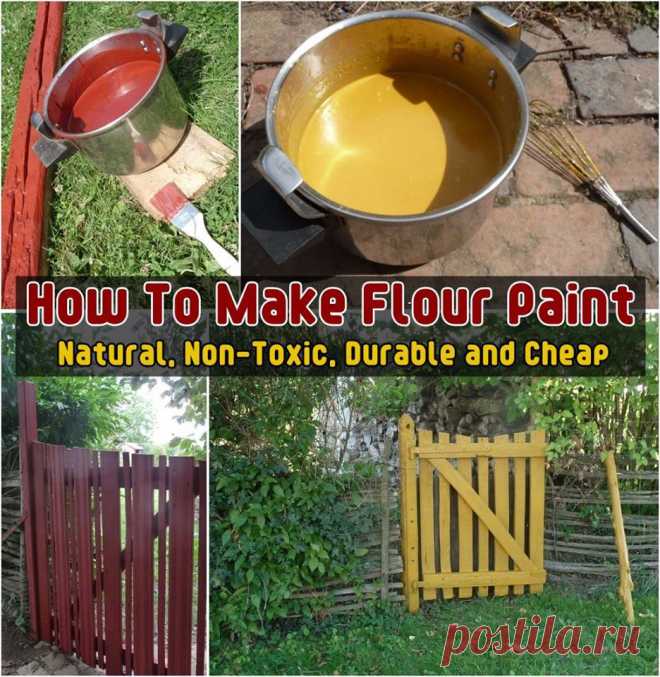 Как DIY Мука Paint (Natural нетоксичных Прочный и дешево) | www.FabArtDIY.com
