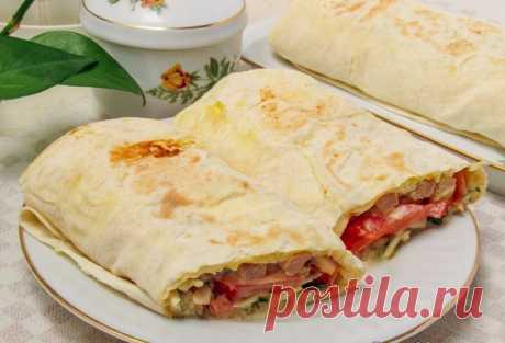 Сочная шаурма с курицей в домашних условиях