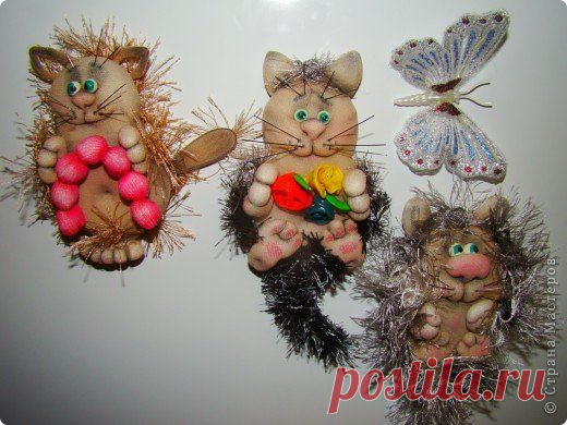 Котята в чулочной технике