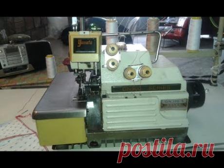 YAMATA GN800-5 OVERLOCK, sincronizar tiempos, máquina de coser fileteadora sewing machine