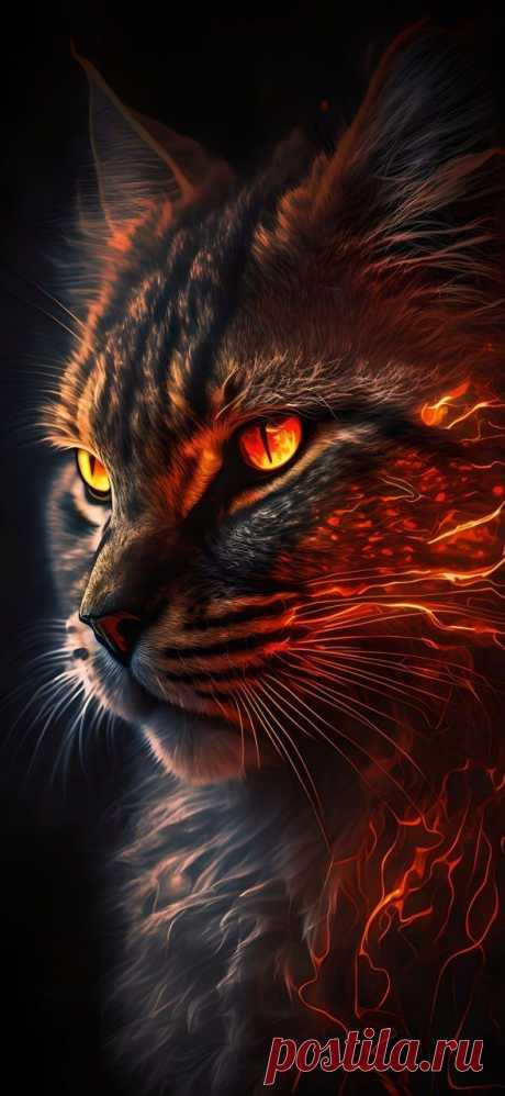 Огненная кошка.