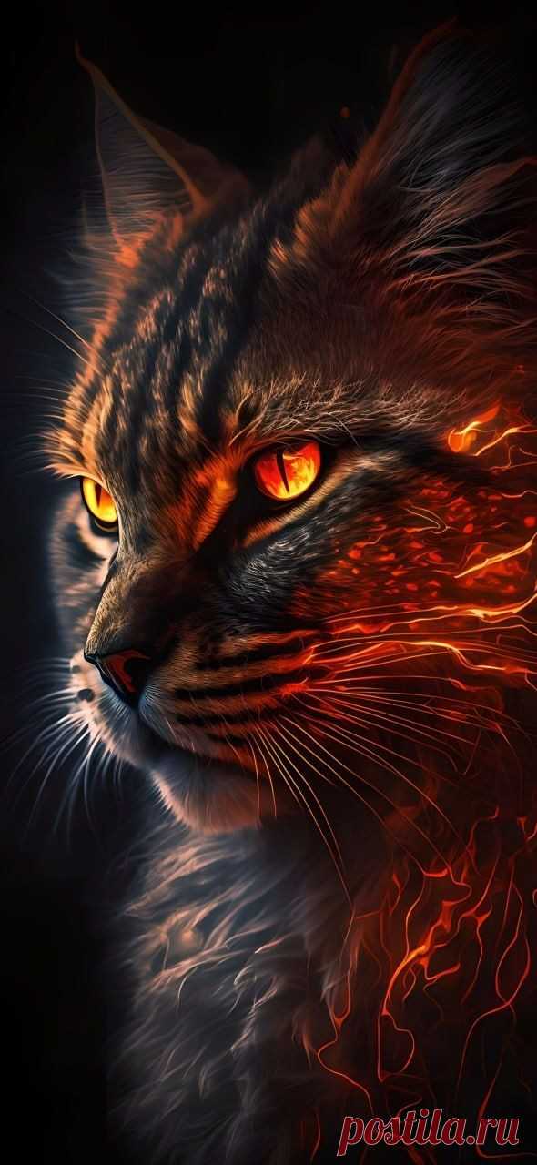 Огненная кошка.