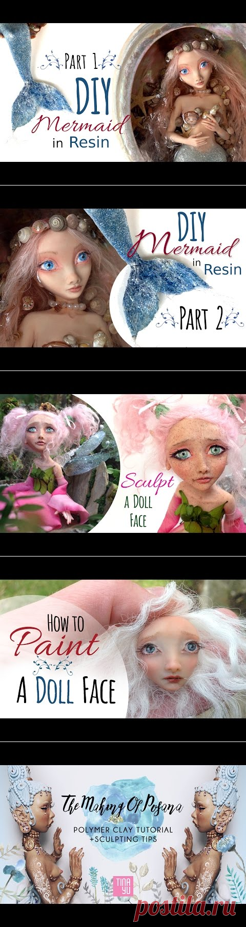Поделки Из Полимерной Глины, Русалка Авторской Куклы Часть 1 Из 2 Глава Лепить И Стрелки Из Полимерной Глины И Смолы Учебник - AgaClip - Сделает Ваши Видеоклипы
