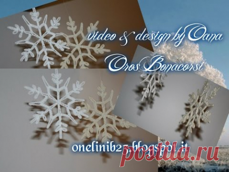 crochet snowflake - YouTube