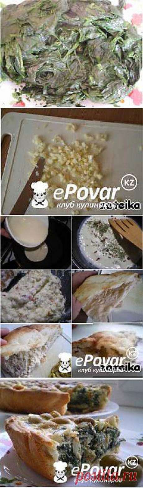 Зеленый пирог со шпинатом и оливками — Рецепт приготовления с фото — Рецепты выпечки, Пироги и пирожки