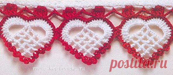 36 вариантов вязаной каймы для отделки края изделия