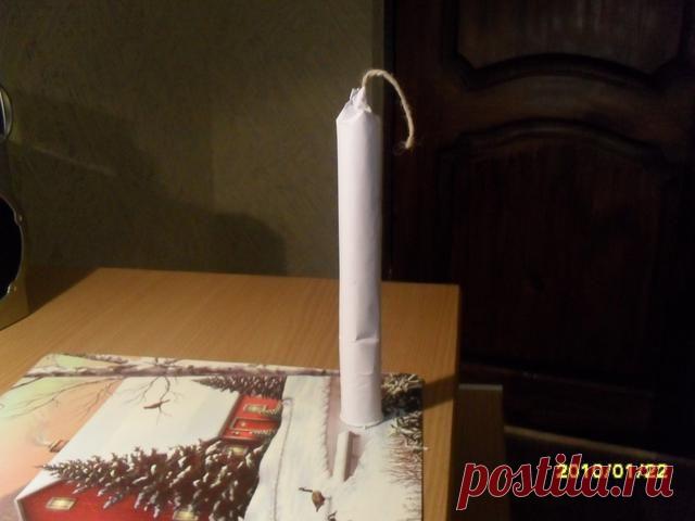 Фальшфейер с пламенем красного цвета своими руками