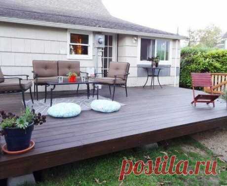 КАК СОЗДАТЬ ДЕРЕВЯННУЮ ТЕРРАСУ ВОЗЛЕ ДОМА